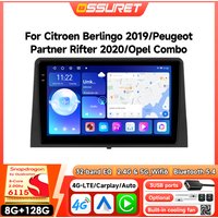 Android Autoradio-Player für Citroen Berlingo 2019 Peugeot Partner Rifter 2020 Opel Combo Autoradio Carplay Auto GPS Multimedia
