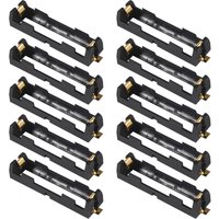 10pcs 18650 Battery Clip Holder Box Case for 18650 Battery Copper Contacts Battery Storage Box Case Holder 1 Slots 3.7V