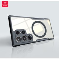 XUNDD Magnetic Case For Samsung Galaxy S24 Ultra Case Airbag Anit-Drop Acrylic&TPU Back Transparent Cover with Magnetic Stand