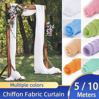 500cm/1000cm Wedding Arch Draping Fabric Decorations Backdrop Curtains Tulle Fabric Drapery For Party Ceremony Ceiling Decor