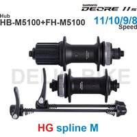 SHIMANO DEORE M5130 HUB Front Hub HB-M5100 Rear FREEHUB FH-M5100 HG spline M 8 9 10 11 speed Quick release Original Parts