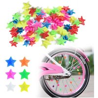 AliExpress NONE Colorful Star Bike Wheel Spokes Beads, Plastic Bicycle Wheel Decorations, Kids Bike Accessories for All Bicycles