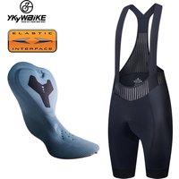 YKYWBIKE Women Cycling Bike Bib Shorts Elastic Interface Padded Tights Bicycle Pants Excellent Performance 7H Ride Black Clothes