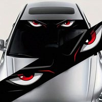 One-piece eye-catching car windshield eye sticker, car window decal Front windshield decal, suitable for all car models