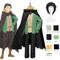 Natsuki Subaru Cosplay Costume Wig Anime Re:zero Starting Life in Another World Christmas Halloween Party Clothing