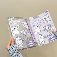 Summer Cute Cat Butterfly Fish For iPad Pro Air 13 11 M5 M4 M3 M2 2 1 11th A16 12.9" 10 9 8 7 6 5 Th Mini 7 6 5 4 7.9" Case