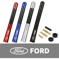 12cm Carbon Fiber Car Radio Antenna For Ford Fiesta Fusion Mondeo Mustang Ranger Transit Shel Accessories Car Styling TX-FORD