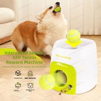 Smart Interactive Dog Tennis Ball Training Reward Machine Pet Feeder Toy Plastic Tennis Ball Launcher Dog Toys from Zhejiang