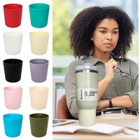 7.5cm Silicone Bottle Bottom Sleeve Anti-Slip Thickened Water Bottle Pad Water Bottle Protective Case