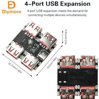 XL334P4 USB2.0 4-port controller expansion module USB-HUB docking station USB 2.0 to 4-channel splitter Type C interface 40MB/S