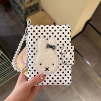 Miffy Rabbit Sweet and Cute Creative Cartoon Pattern Simple Portable Passport Holder Card Bag Fashionable Decorative Pendant