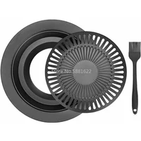 Portable Korean Outdoor Smokeless Barbecue Gas Grill Pan Household Smokeless Gas Stove Plate Bbq Roasting Cooking Tool Sets