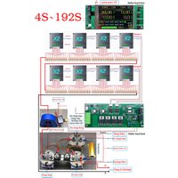 4S do 96S 108S 120S 200A Przekaźnik DIY BMS z wyświetlaczem LCD dla LTO /LiFePO4 /Li-ion Kompatybilny z baterią wielu serii - aplikacja Bluetooth