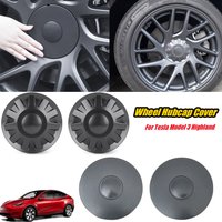 4PCS Wheel Hubcap Cover for Tesla Model 3 Highland 2024 Snap-on Installation High-Quality Materials Full Rim Cover Accessories