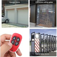 Universal 433mhz Copy Code Remote Control Garage Door Opener Wireless Transmitter 4 Key Duplicator Electric Door Key Copy Remote