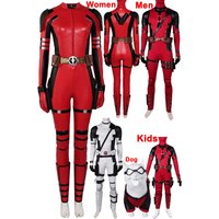 Dead Cosplay Pool Women Costume Movie Anti Hero Roleplay Mask Battle Suits Female Disguise Fantasia Outfits Halloween Party Suit