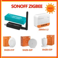 SONOFF Zigbee 3.0 USB-Dongle Plus ZBDongle-E Smart Home Hub Gateway Bridge SNZB-01P SNZB-02P SNZB-03P SNZB-04P Zigbee-Sensor