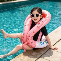 Pink Cherry Swimming Vest Inflatable Pool Float Swim Tube Learning Swimming Vest Summer Water Swim Pool Floating Toys