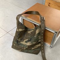 Brand Design Camouflage Canvas Women Bucket Shoulder Bag Commuting Ladies Handbags Large Capacity Travel Female Messenger Bags