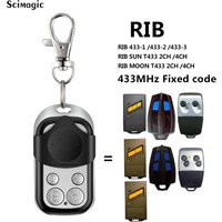 RIB SUN T433-2CH/4CH Remote Control Garage Door Opener Fixed Code 433,92Mhz Clone RIB MOON T433 2CH 4CH 433-1 433-2 433-3