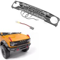 1/10 Crawler truck Grill with light. Traxxas trx4 2021 bronco Option part. Remote Control toys