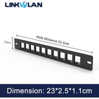 Linkwylan Network 10-Port 1U Empty Blank Patch Panel For Standard Keystone Rack Mount