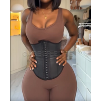 Waist Trainer for Women Adjustable Double Compression Cincher Perfect for Fitness & Daily Wear Waist Slimming Tummy Control
