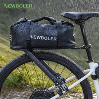 NEWBOLER Bicycle Rear Seat Rack Adjustable Aluminum Alloy MTB And Gravel Bike Bike Carrier Passcode Lock Bike Bag Bikepacking