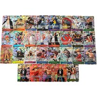 Anime One Piece Japanese English Version OPCG Comics Replica Shanks Rayleigh Nika Luffy Buggy Teach Game Anime Collection Cards