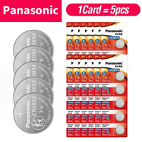 Panasonic CR2032 Battery 3V Lithium Coin Cell for Watche/Remote/Car Key/Toys/Calc/Scale,Original Authentic,High Capacity 2-60PCS