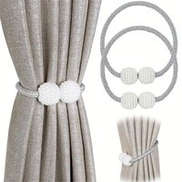 Pearl buckle curtain strap, non perforated curtain buckle, European and American minimalist curtain strap
