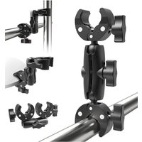 AliExpress Fomscvka Camera Double Clip Crab Clamp Handlebar Bracket For GoPro Insta360 X2 Bicycle Motorcycle Action Camera Extension Arm Accessories