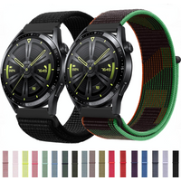 22mm 20mm Nylon Loop Strap For Huawei Watch 3/GT 2 Pro 46mm Bracelet for Samsung Galaxy Watch 3/4/Classic/5/Pro/Active 2 44 40mm