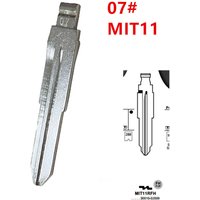 10 pcs #07 LISHI MIT11 key blank remote key blade KD VVDI uncut flip blank for mitsubishi outlander grandis asx pajero replacem