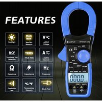 HP-570Y-APP HOLDPEAK Digital Clamp Multimeter 2000A 2000V True RMS Meter Bluetooth APP AC/DC Voltage Current Tester