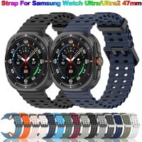 Silicone Watchband For Samsung Galaxy Watch Ultra 2025 Sports Strap Bracelet Samsung Galaxy Ultra 47mm Wristband Accessories