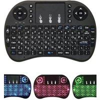 Mini I8 Wireless Keyboard Backlit English Russian Hebrew 2.4G Air Mouse Remote Control Touchpad Handheld for Android TV Box