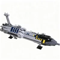 NEW 1593PCS Star Plan Movie Invisible Hand Space Fighter Model DIY Creative Ideas Display Assembly Building Blocks Birthday Gift