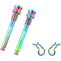 AliExpress NONE Titanium Disc Brake Caliper Bolts Lightweight M4 Mounting Screws with Clip for Road MTB Brake Pads Fixed Thread