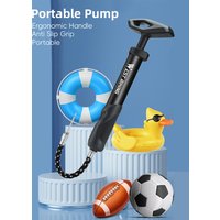 AliExpress West Biking WEST BIKING Portable Pump 40PSI Max Pressure for Basketball Football Swimming Ring Inflation Needle Ergonomic Handlebar Pump
