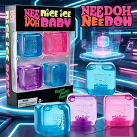 Needoh Nice Mini Cube, Juguete Sensorial Antiestrés, Cubo para Apretar y Aliviar la Presión, Regalo Limi