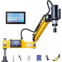 M3-M16 CNC Elektrische Gewindeschneidmaschine mit Servomotor, elektrischer Gewindebohrer mit Spannzangen, einfache Arm-Gewindeschneidmaschine
