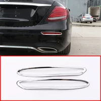 ABS Chrome Car Rear Fog Lamp Light Frame Trim Cover For Mercedes Benz E Class W213 2016-2018 Car Exterior Accessories