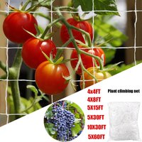 Garden Trellis Netting White Abrasion Heavy Duty Polyester Climbing Net for Plants Tomato Outdoor Gardening Accessories