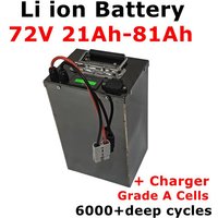 72V 20Ah 30Ah 40Ah 50Ah 60Ah 70Ah 80Ah Lithium -ion battery with BMS for inverter motorcycle electric car pedal energy golf cart
