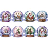 Special Shape DIY Diamond Painting Card Xmas Tree 5/6/8/10/12PCS Xmas Critter Xmas Atmosphere Gifts for Family Friends and Lover