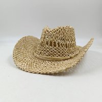hats cowgirl hats American Western Cowboy Hat Summer Straw Hat Breathable Fashion Trend Sun Shield Hat Panama Jazz Cap Wholesale