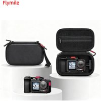 Flymile Handle Grip Storage Bag for DJI Action 6/5 Pro/4/3 Anti-scratch Carrying Case Portable Travel Box Camera Accessories