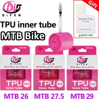 AliExpress NONE DiFEN 56G/58G/62G MTB Bike TPU Inner Tube 26/27.5/29 1.95-2.6 Mountain bike French Presta Valve FV 45MM Ultra-Light Tire tubes