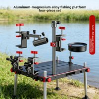 Upgraded Version Fishing Platform Accessories Complete Set Aluminum Alloy Material Fishing Rod Bracket Bait Plate Bracket